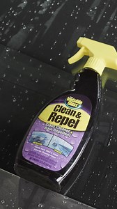 Invisible Glass Clean & Repel makes water bead up on your windshield ensuring you a clear view 😁 #automotive #detailing #rainrepellent #clean #stonercarcare | Stoner Car Care