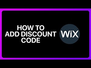 How To add Discount Code On Wix Tutorial