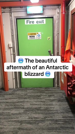 This morning, once the whiteout blizzard had cleared, we started to get our first glimpses of the snowdrifts that the winds had left behind at Scott Base, Antarctica. Our big storms always come from the south so all of the snow deposition is on the northside of the buildings. This is because there is a lee or area where rhe wind can not move it any further. It settles here and builds up over time. The wind further compacts the snow allowing it to hold incredible formations like these ones. Tonig