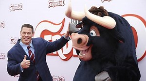 John Cena walks the red carpet at the Ferdinand premiere