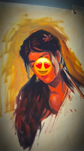 Oil on paper 😍✨. . . . . . . . #art #artist #oil painting #portrait #beauty | Neeraj Art