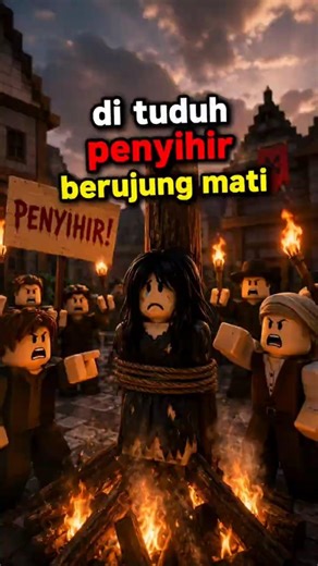 DI TUDUH PENYIHIR LANGSUNG KENA HUKUMAN MATI!!! #videoshort #roblox