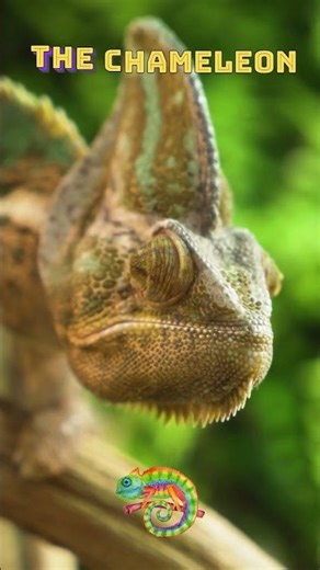 The Chameleon #AnimalFacts #WildlifeFacts #AmazingAnimals #DidYouKnow #NatureFacts #WildlifeShorts