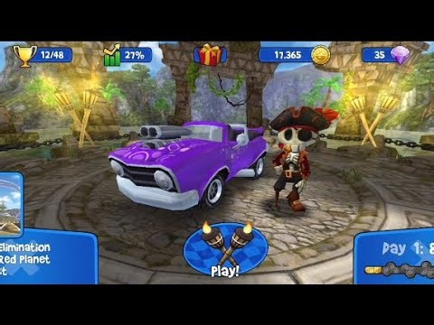 Elimination Event And Red Planet Track In Beach Buggy Racing 🏎️