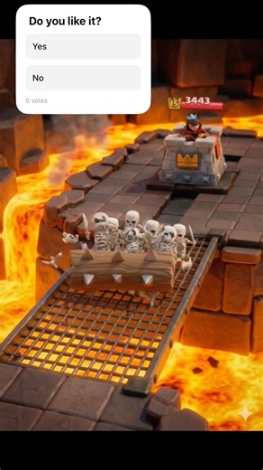 Log vs skeleton army (game vs reality) animation #clashroyale #supercell #log #skeleton