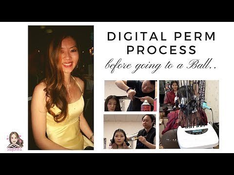 DIGITAL PERM process, before going to a BALL!!