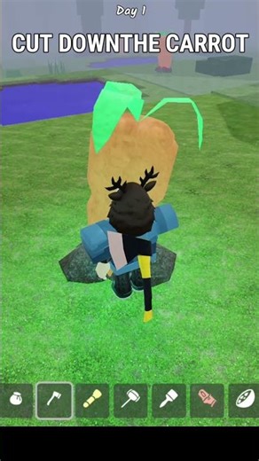 How To Destroy or Cut Big Carrots 🥕💥! Easy Method! #99nightintheforest #roblox #usa