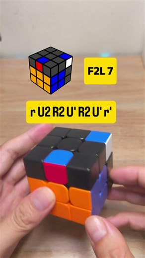 f2l 7 tutorial fingertrick Rubik Algorithm #hntcubing #rubik #cubing