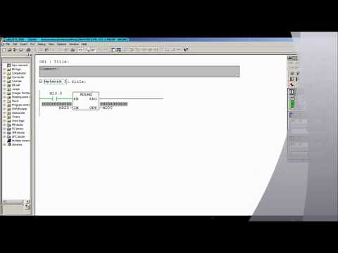 How to use ROUND Instruction in Ladder Siemens Step-7 Simatic Manager