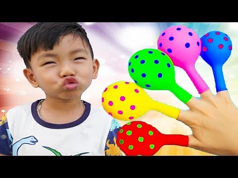 Finger Family Song ( Mommy Finger ) Balloon Version