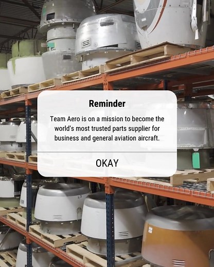 Team Aero is on a mission to become the world's most trusted parts supplier for business and general aviation aircraft.​ We founded Team Aero 20 years ago and only supply parts you can trust. We go above and beyond with our support so that you never have to deal with an unreliable partner again.​ Ready to get the above and beyond support you deserve? Give us a call: (913) 393-9400.​ #AircraftParts #AircraftMaintenance #AircraftSupport #AircraftMaintenanceTips #AircraftPartsSupply | Team Aero