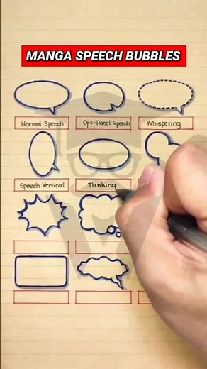 Different Types of Manga/ Comics Speech Bubbles