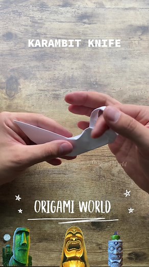 Karambit knife origami #karambit #karambitknife #paperweapon #paperknife #diypapercraft #origamitutorial