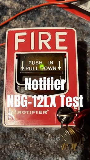 Notifier NBG-12LX Test (from @officialsimplexguy) #firealarm #shorts