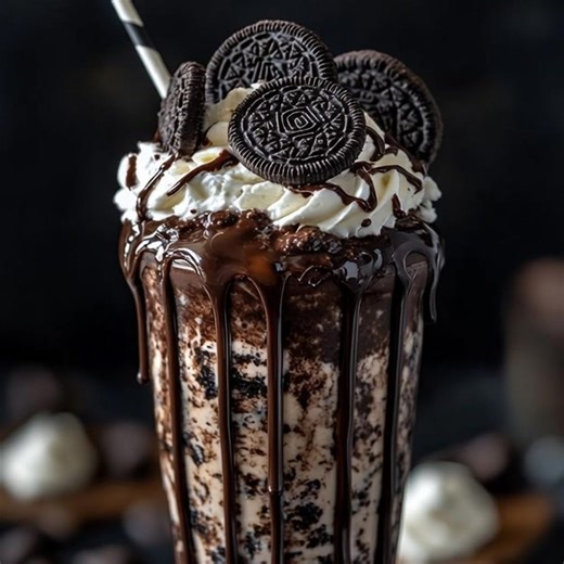 Summer Easy Oreo Milkshake "On a sweltering afternoon, I blended up this Oreo Milkshake and instantly felt like a kid again, savoring every sip while reminiscing about summer days filled with laughter and sunshine." This Summer Easy Oreo Milkshake is the perfect treat to cool off and indulge your sweet tooth with the nostalgic flavors of everyone's favorite cookie. Ingredients 2 cups vanilla ice cream 1 cup milk 10 Oreo cookies, crushed 1 tablespoon chocolate syrup Reacipe in First Coʍmеոτ | Sel