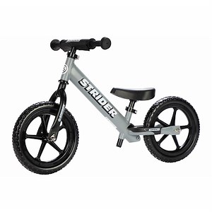 Bicicleta fara pedale pentru copii Strider 12 Sport Balance, 2-5 ani, gri mat - eMAG.ro