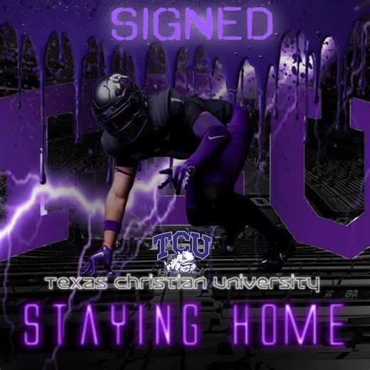 Chase McWhorter on Instagram: "Carter Buck, 4 Star TCU committ, has officially signed with the horned frogs! 🐸 #laketravis #football #highschoolfootball #tcu #tcufootball"