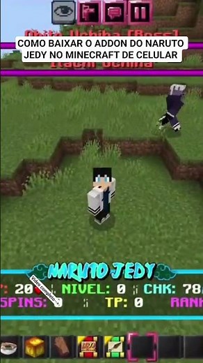 Addon do Naruto Jedy V27 para o Minecraft 1.21 #short #shorts #minecraft