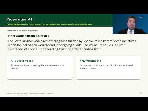 Prop 41 Tax Audits PIE/LAO Prop Explainer 2026