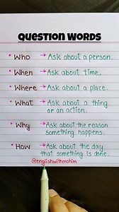 12K views · 5.6K reactions | Question Words ‍ . . . #english #englishlearning #shorts #reels #englishtips #fbreels #vocabulary #learn #englishclass #englishcourse #education #instagram #study #englishgrammar #viral #viralreels #trending | Tushar Ghosh | Facebook