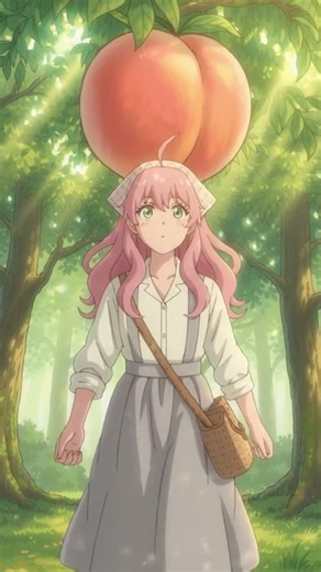 peaceful morning peach juice 🍑 #asmr #anime #引導放鬆 #ghibli
