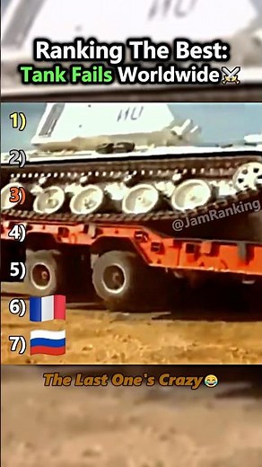 Ranking The Best: Tank Fails Worldwide🫡🤣#funny #fails #military