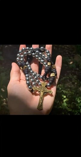 Paracord Rosary / How to make a paracord rosary tutorial on channel now!