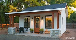 See inside a southwestern style tiny house casita