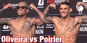 UFC 269 Weigh-ins: Charles Oliveira and Dustin Poirier make weight | Video