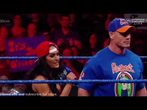 Nikki Bella Saves John Cena from The Miz and Maryse SmackDown 28/2/2017