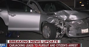 Carjacking leads to pursuit and citizen's arrest