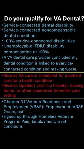 Do you Qualify for VA Dental Benefits?