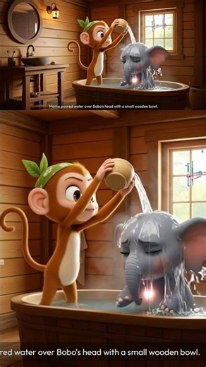 Bobo & Momo bath time #bedtimestory