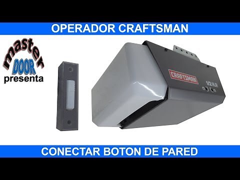 Conexión botón de pared en operador Craftsman