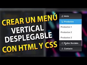 Crear un menú vertical acordeón con HTML y CSS
