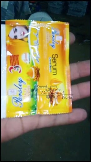 Hair Color And Serum Double product packing Machine