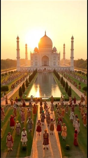 25,000 Workers Build The Taj Mahal From Scratch | Epic Mughal #tajmahal #shorts #history #ai