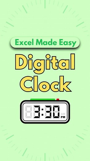 Enhance Excel Sheets with a Real-Time Clock