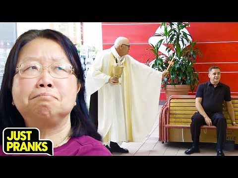Fake Priest Performs Exorcism in Public! 😇 | Just Pranks