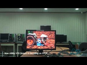 FPGA DEMO of VP8 Hardware decoding from Chips&Media