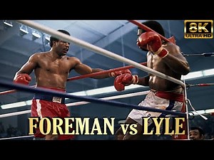 George Foreman vs Ron Lyle | KNOCKOUT Boxing Fight | 8K Ultra HD