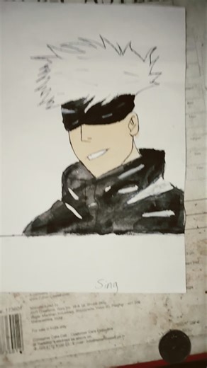 I Spent 1 Hours Drawing Gojo From Jujutsu Kaisen #viral #viralshorts