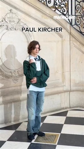 Paul Kircher lors du défilé Dior automne/hiver 2026-2027 à Paris. #paulkircher #dior #pfw #fashionweek #paris | Marie Claire France