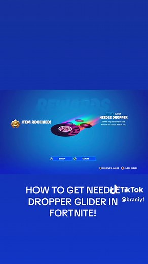 HOW TO GET NEEDLE DROPPER GLIDER IN FORTNITE! | how to get needle dropper glider