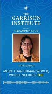 The More Than Human World – David Abram