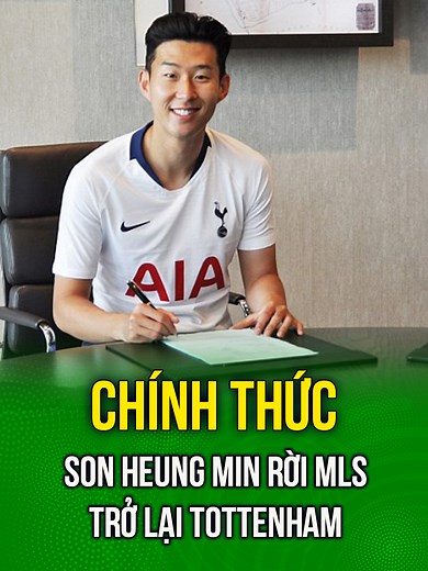 CHÍNH THỨC: Son Heung-min rời MLS trở lại Tottenham #xuhuongtiktok #sonheungmin #footballtiktok #championsleague #tottenham