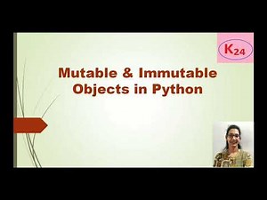 Mutable & Immutable objects in Python