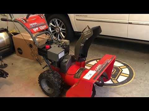 Noma Performance 10hp 27inch Snow Blower Review snowblower 6 speed !