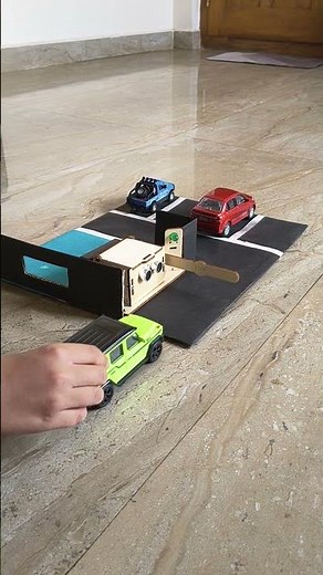 Automatic Boom Barrier Gate using Ultrasonic Distance Sensor with CodeSkool Scratch