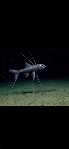 ปลาทริปอด (Tripod Fish) Bathypterois grallator #สารคดีสั้น #ความรู้รอบตัว #การศึกษา #ปลาทะเล #ทะเล